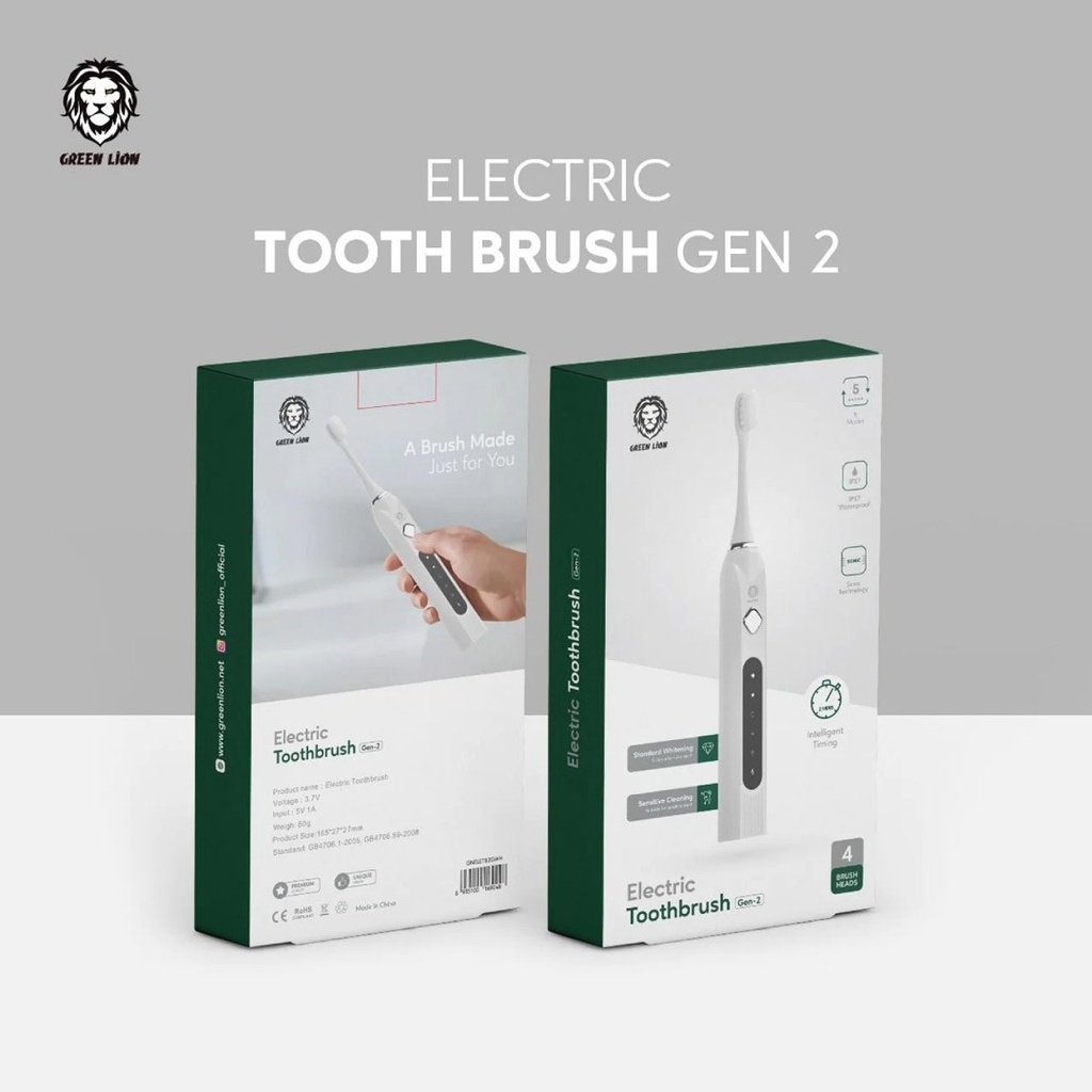 Green Lion Electric Toothbrush (Gen-2) - 69248 3