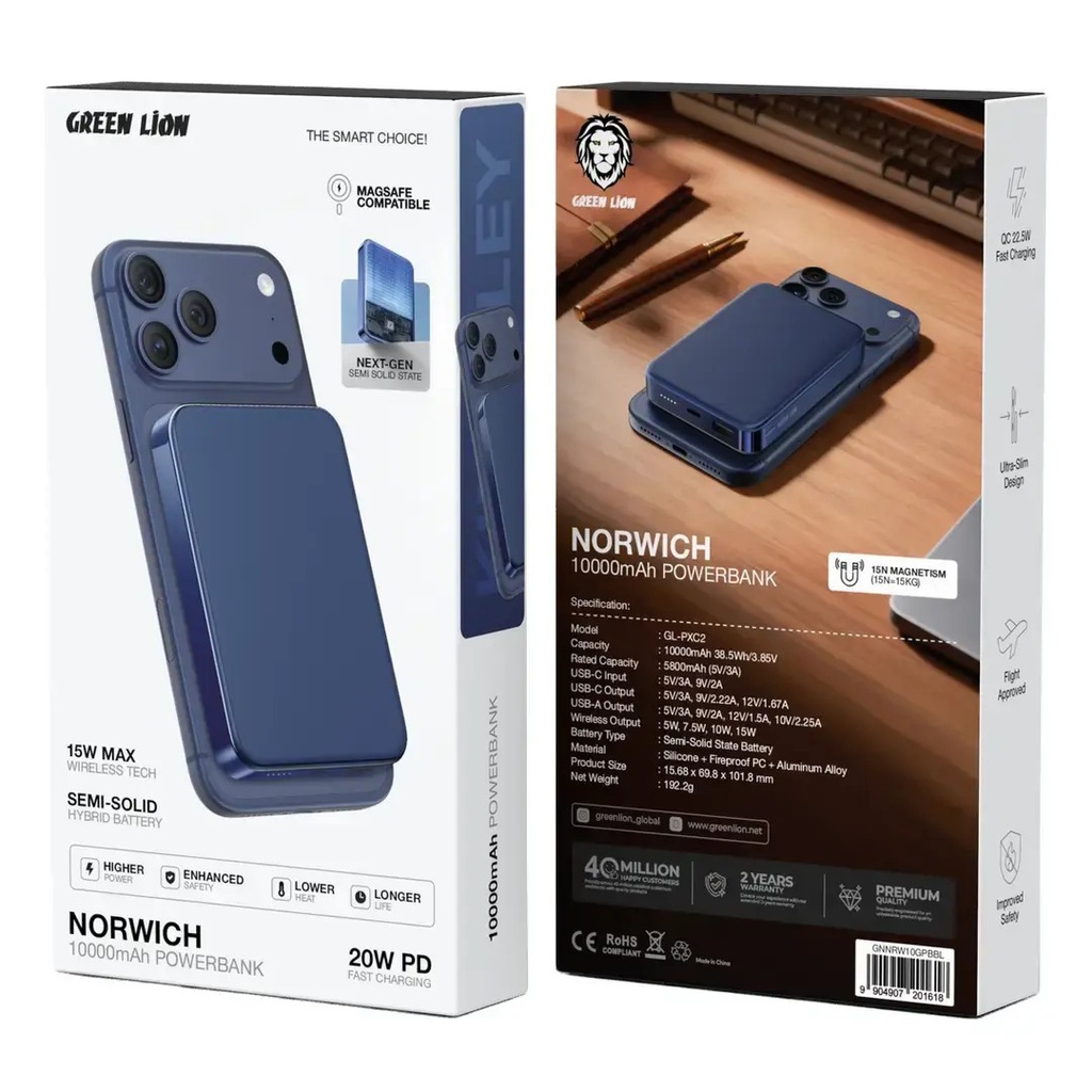 Green Lion Norwich 10000mAh Power Bank 2