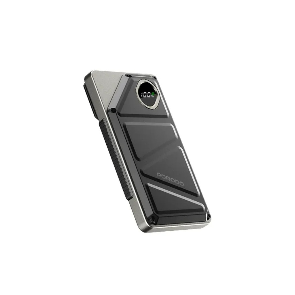 Porodo 10000mAh Power Bank Built-In Type-C & Lightning Cable 2