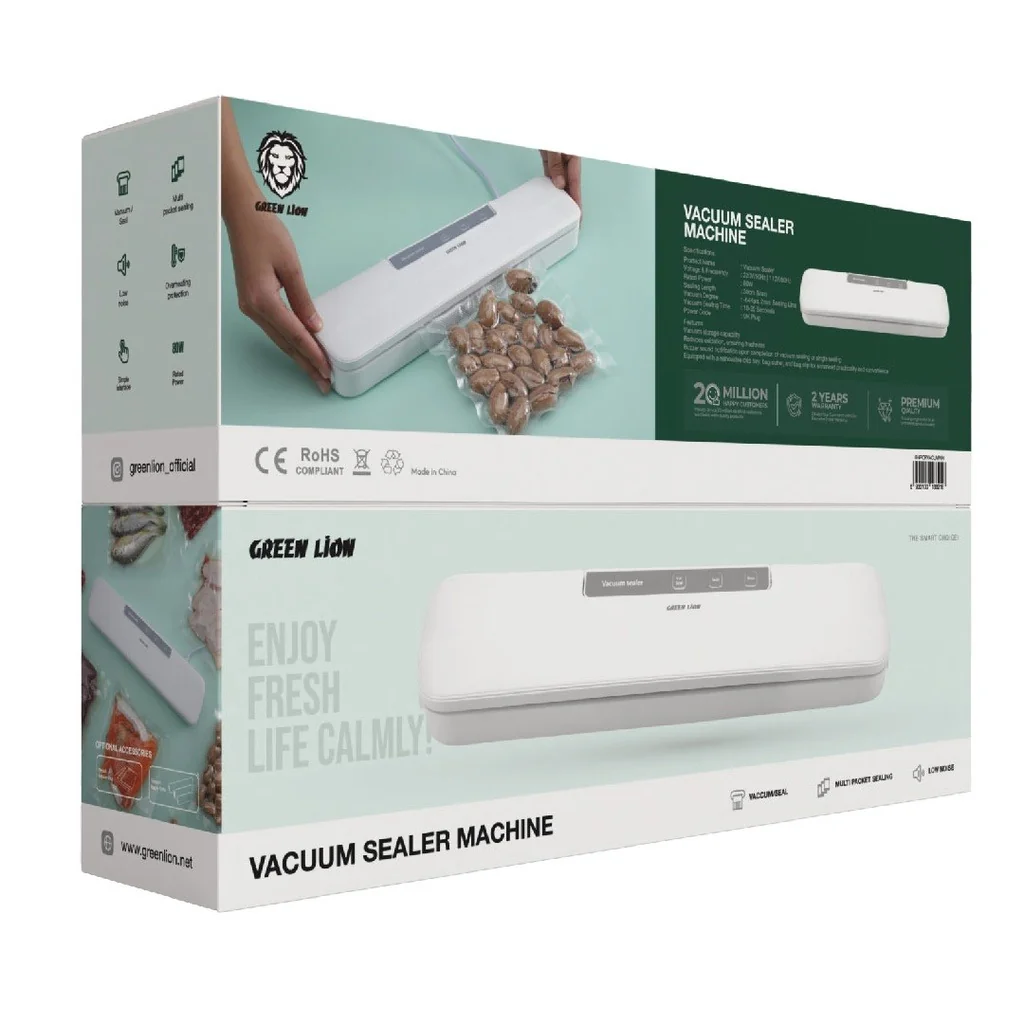 [GNPORVACUMWH] Green Lion Vacuum Sealer Machine - White | GNT-GNPORVACUMWH-SD24-K