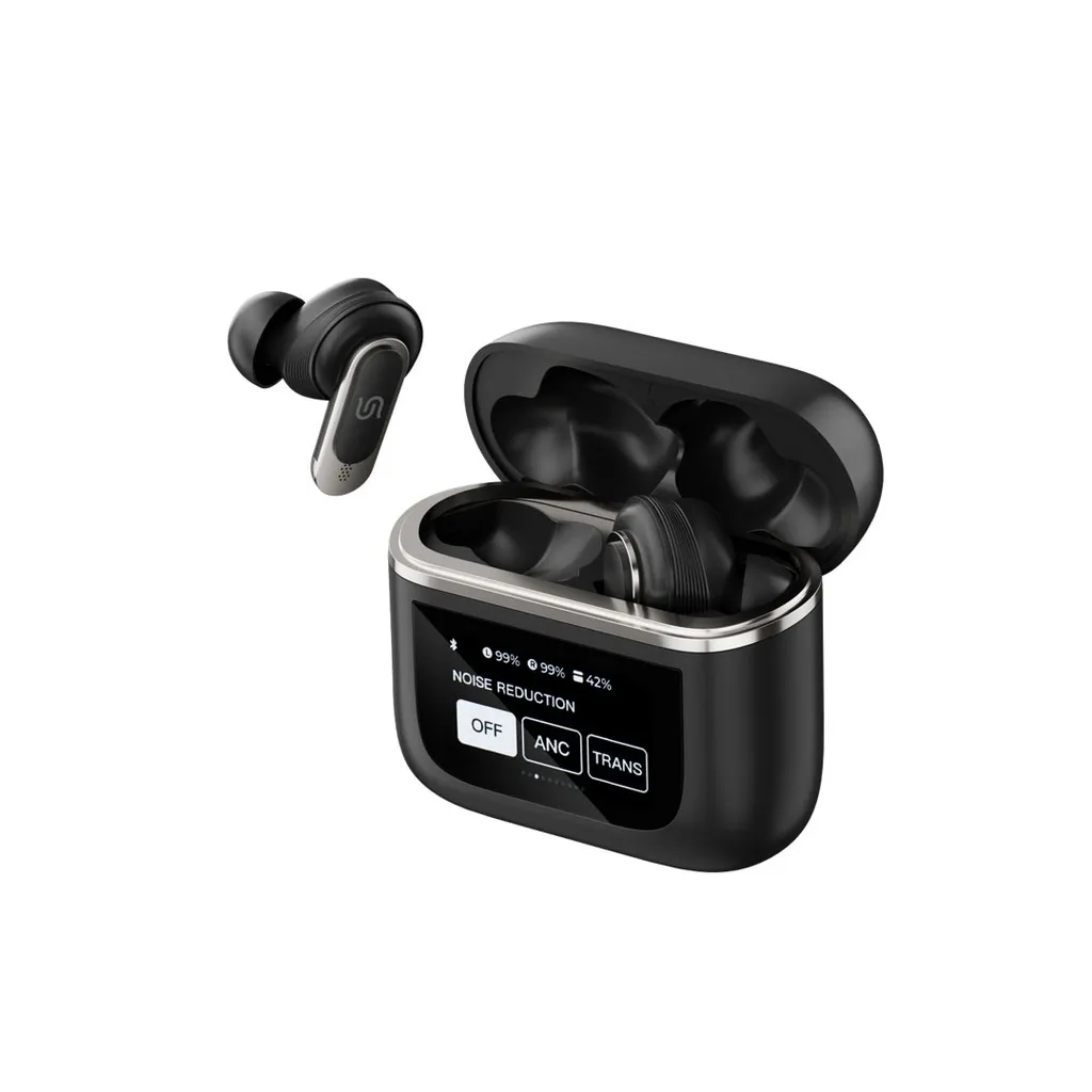 [PD-STGUIDE-BK | PD-STGUIDE-GD] PORODO SOUNDTEC GUIDE ANC TWS EARBUDS WITH TOUCH SCREEN PD-STGUIDE-BK