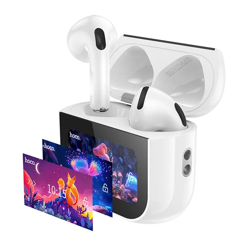 HOCO EW82 SPARKLE TRUE WIRELESS TOUCHSCREEN BLUETOOTH EARPHONE(WHITE)