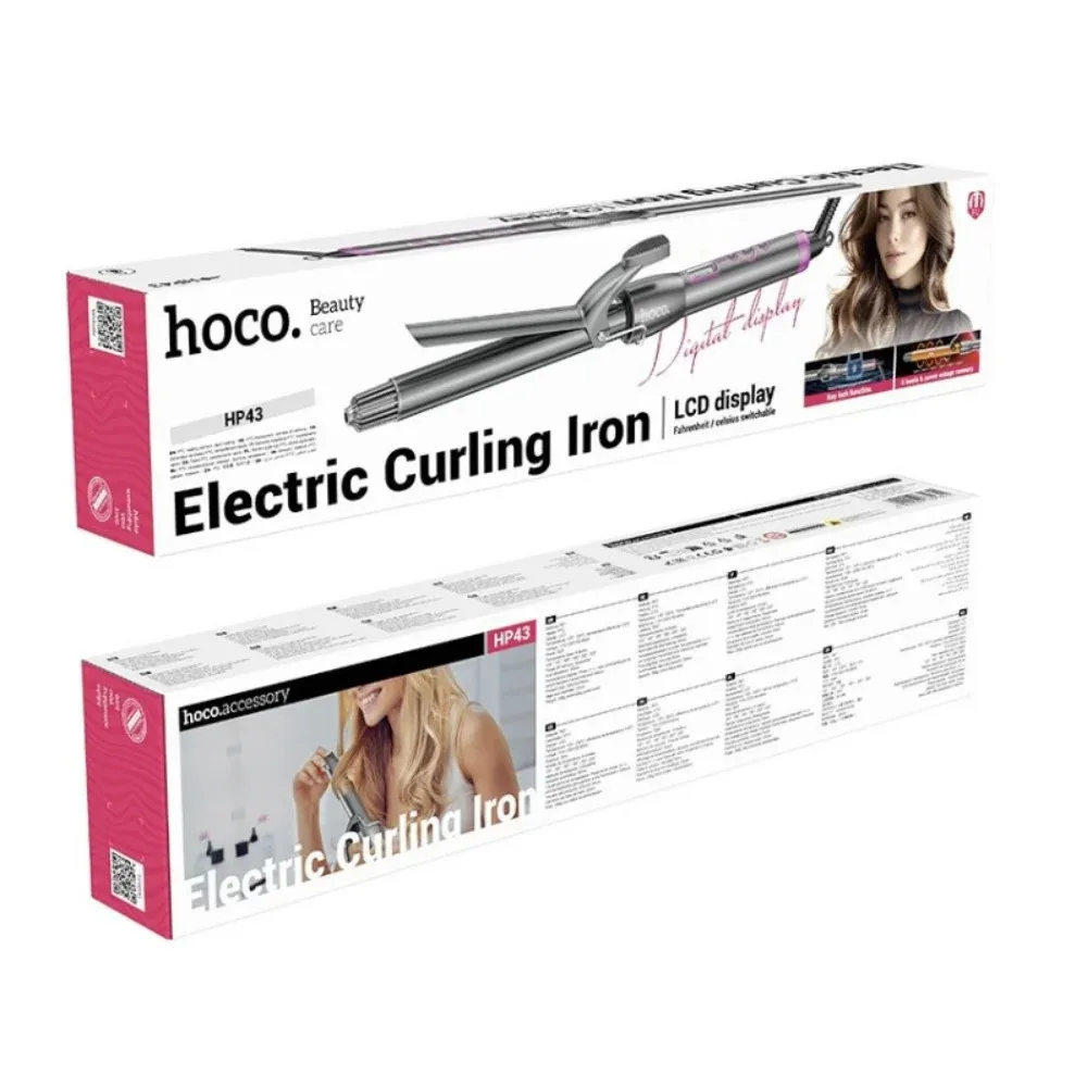 HOCO ELECTRIC CURLING IRON WITH DIGITAL DISPLAY HP43