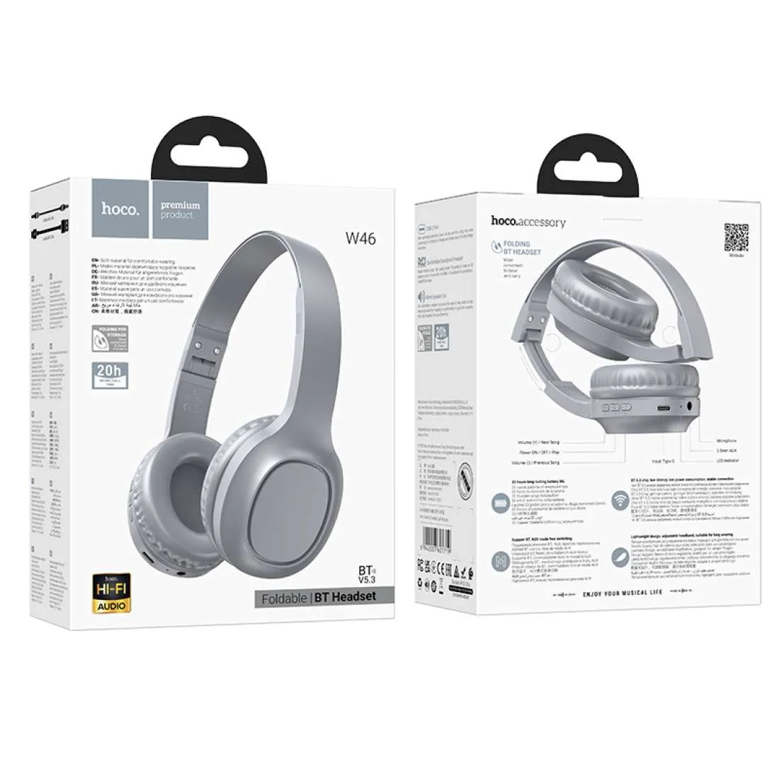 Hoco Foldable Bluetooth Headphones | W46