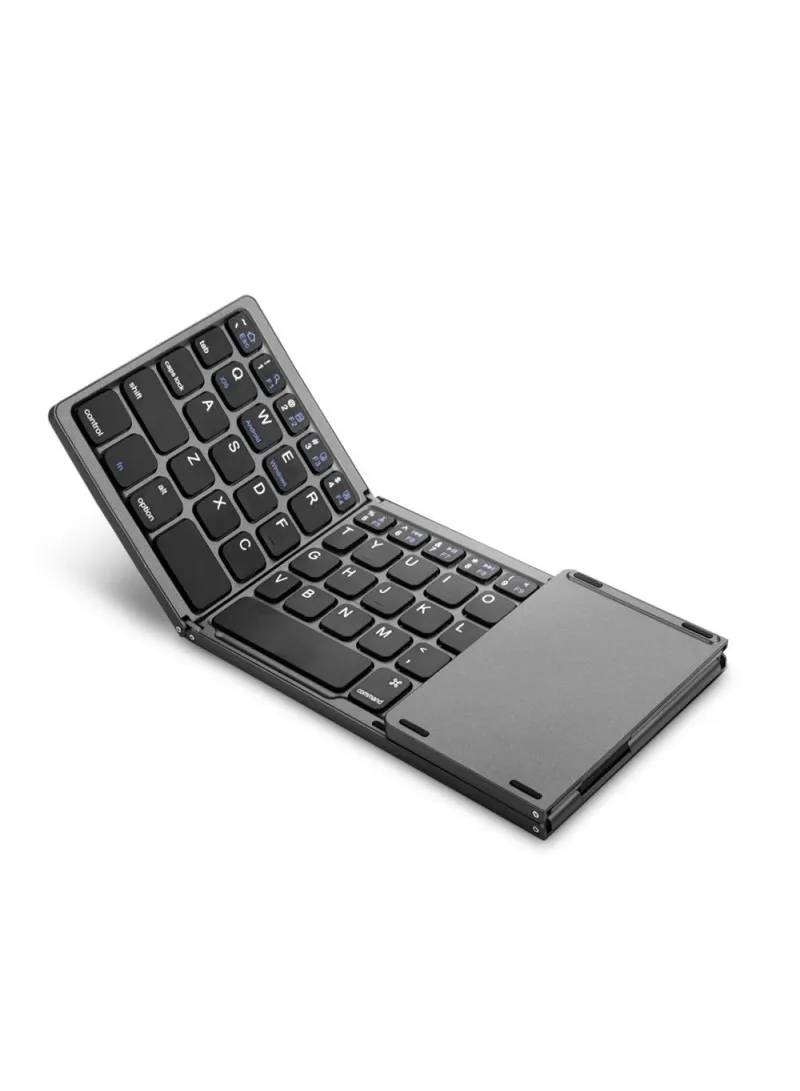 [cml24942] 140MAH FOLDING WIRELESS BLUETOOTH-COMPATIBLE KEYBOARD - BLACK | CML24942