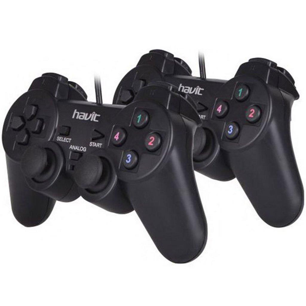 [HV-G61] HAVIT USB PC Double Gamepad Joystick Wired Game Controller HV-G61