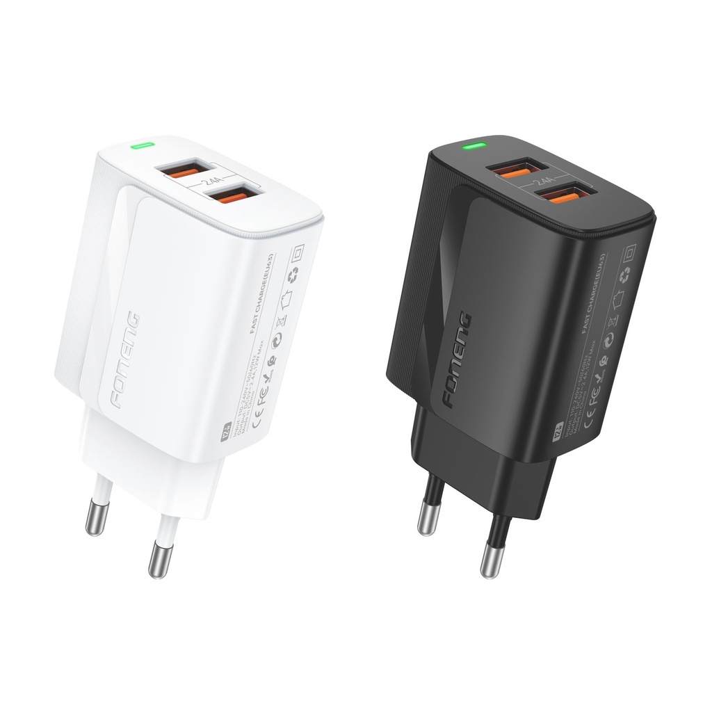 [EU63] FONENG EU63 USB-A 2-Port Charger (2.4A)