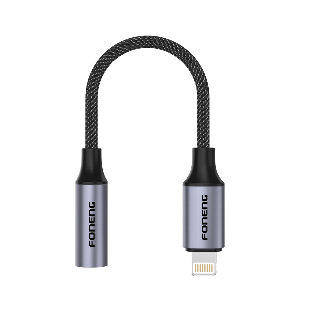 [BM30-IP] FONENG BM30 IPhone to Metal Audio Cable (Female 3.5mm)
