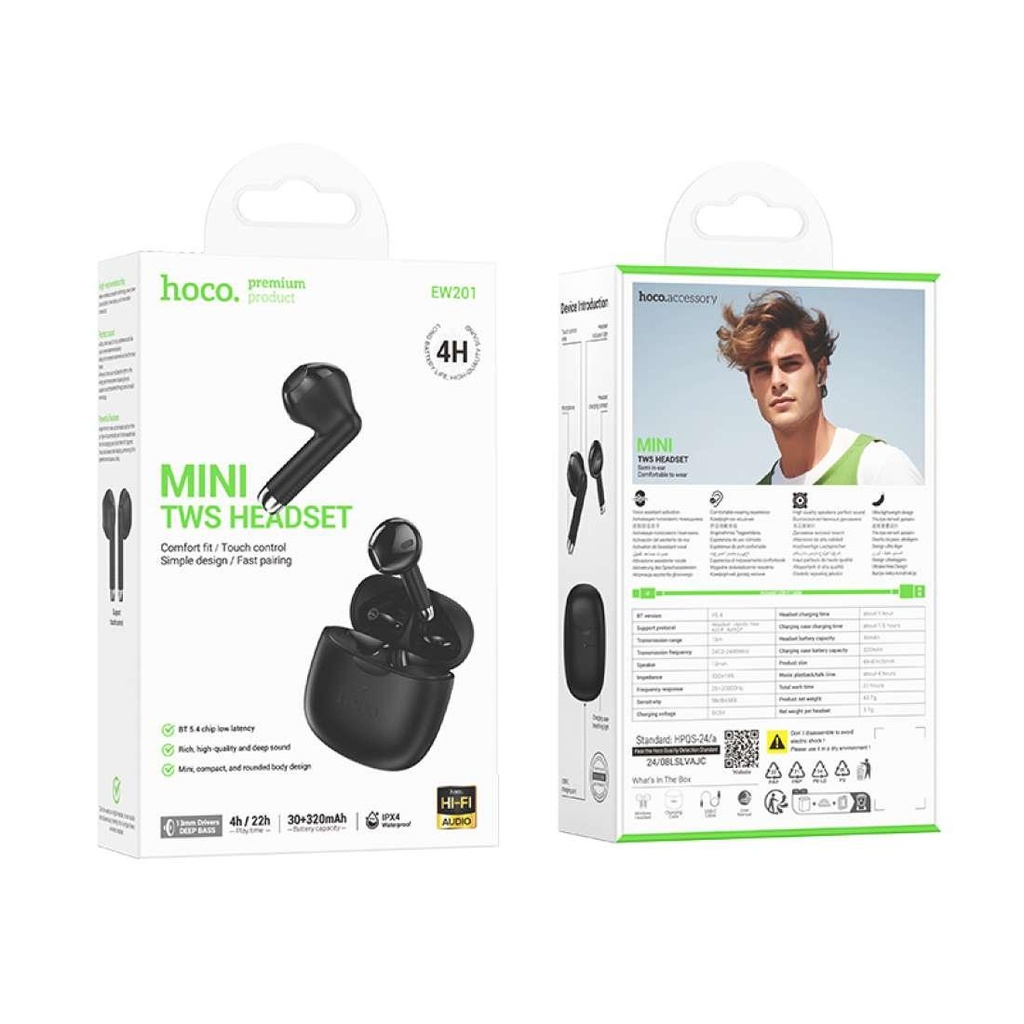 [EW201.BL] HOCO MINI TWS HEADSET EW201
