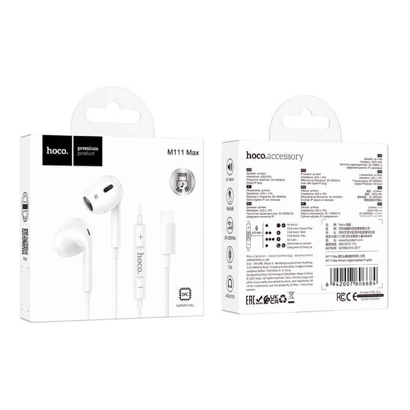 Hoco iPhone Lightning Earphone M111
