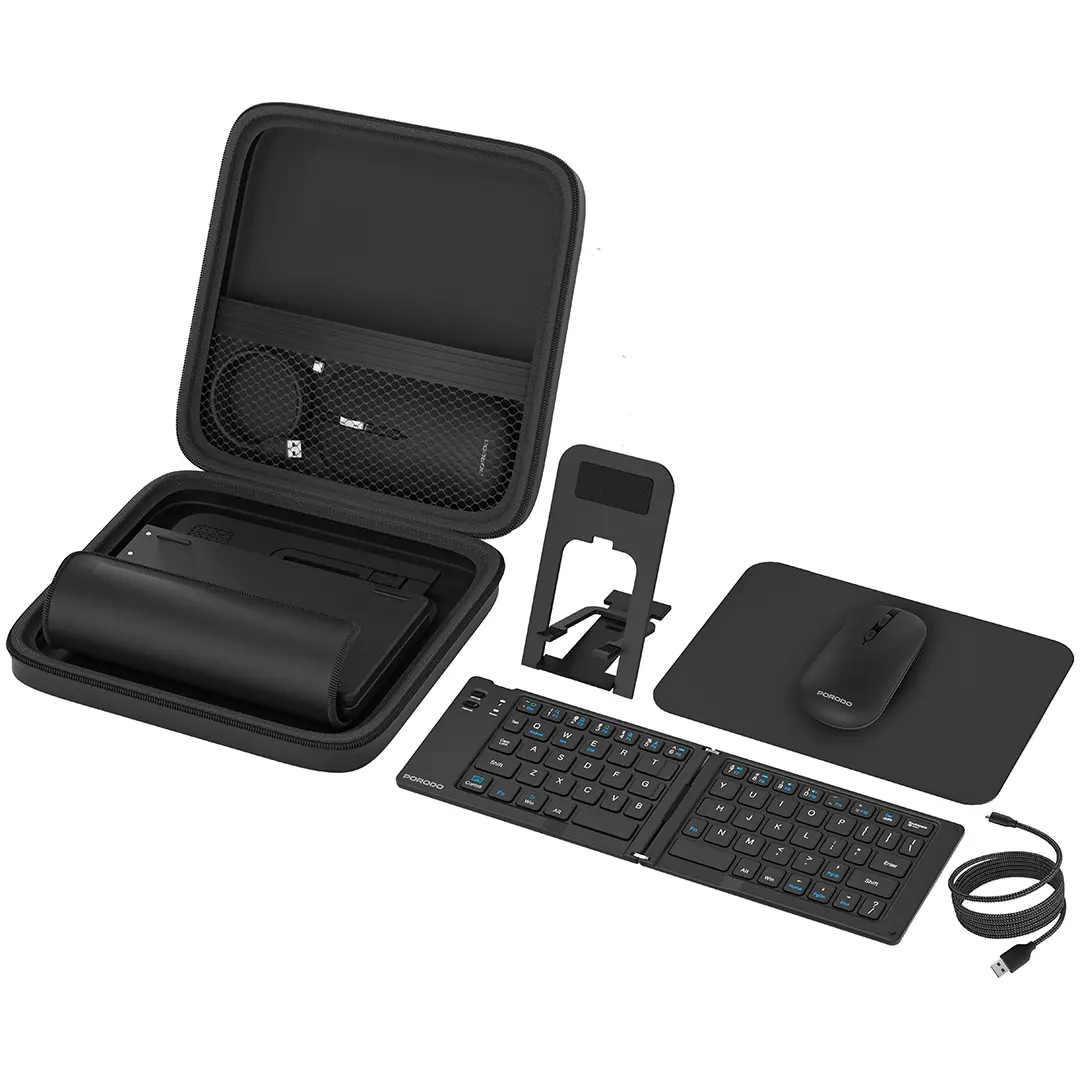 [PDKBMSC2285] Porodo 6-In-1 Keyboard & Mouse Set
