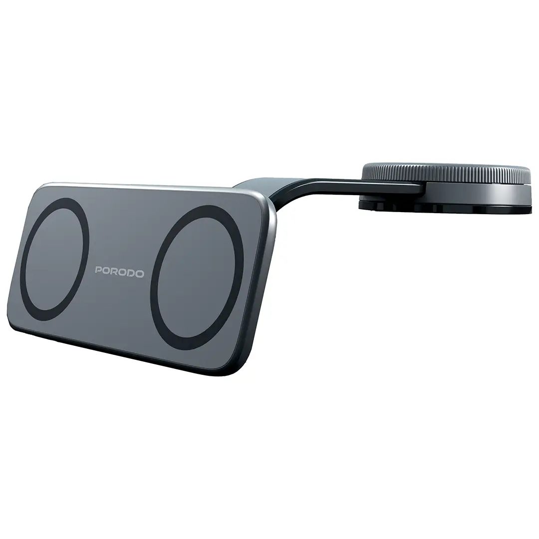 [PDCK109BK] Porodo Vacuum & Adhesive Magnetic Car Mount