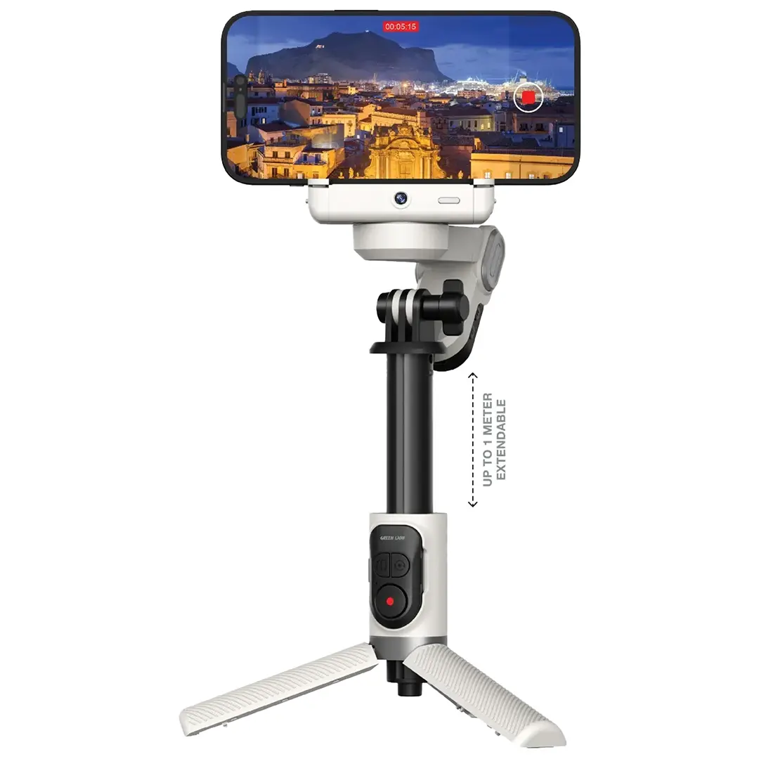 [GNPALXV4GMLWH] Green Lion Palermo Gimbal Tripod Stand with Remote Control