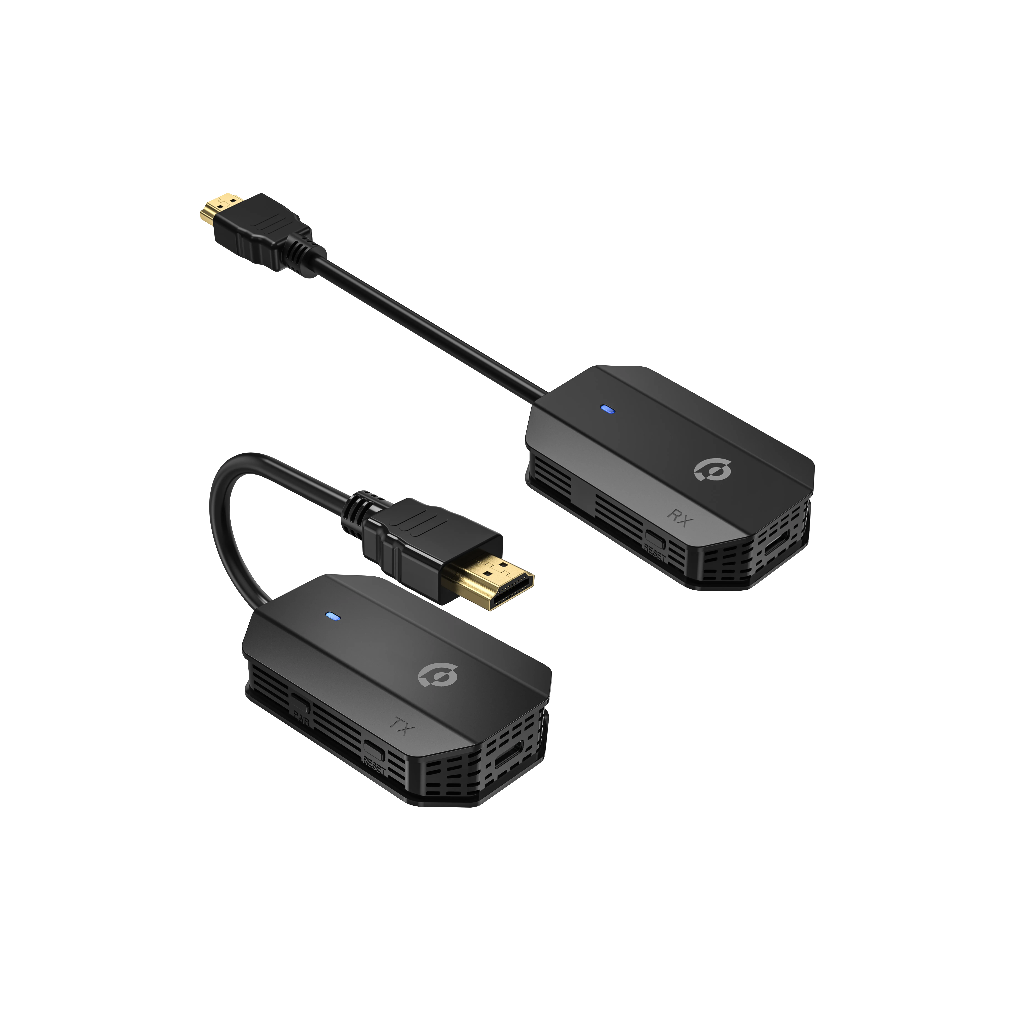 [PHDMRABK] Powerology Wireless HDMI Mirroring Adaptor Pair with USB-C Cable Full HD 1080P