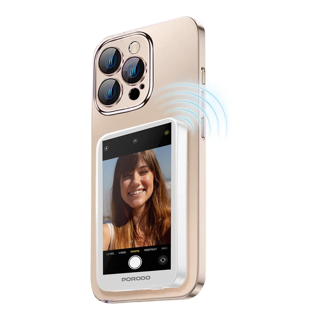 [PD-LFST190-GY | PD-LFST190-WH] Porodo Lifestyle Selfie Screen Monitor Magnetic Mirroring Device