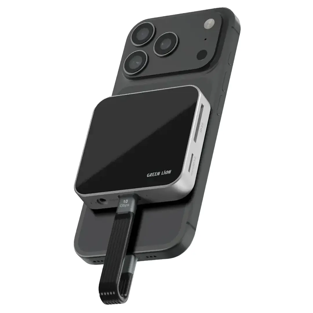 [GN8N1HUBMGBK] Green Lion 8-in-1 Hub Multi Device Support
