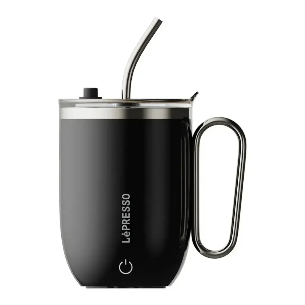 Lepresso Sip Spin Magnetic Auto Stirring Mug with Touch Button