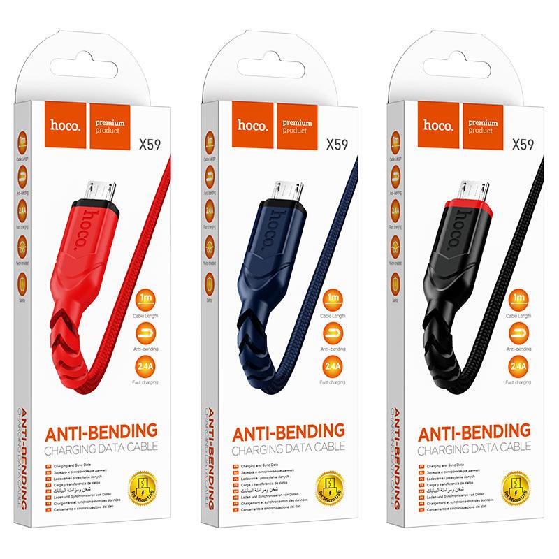 HOCO X59 Victory USB-A - microUSB Data and Charging Cable