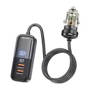 Porodo 120W Transparent Car Charger - Rear Expansion