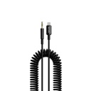 Porodo Lightning to AUX Coil Cable 1.2M - Black