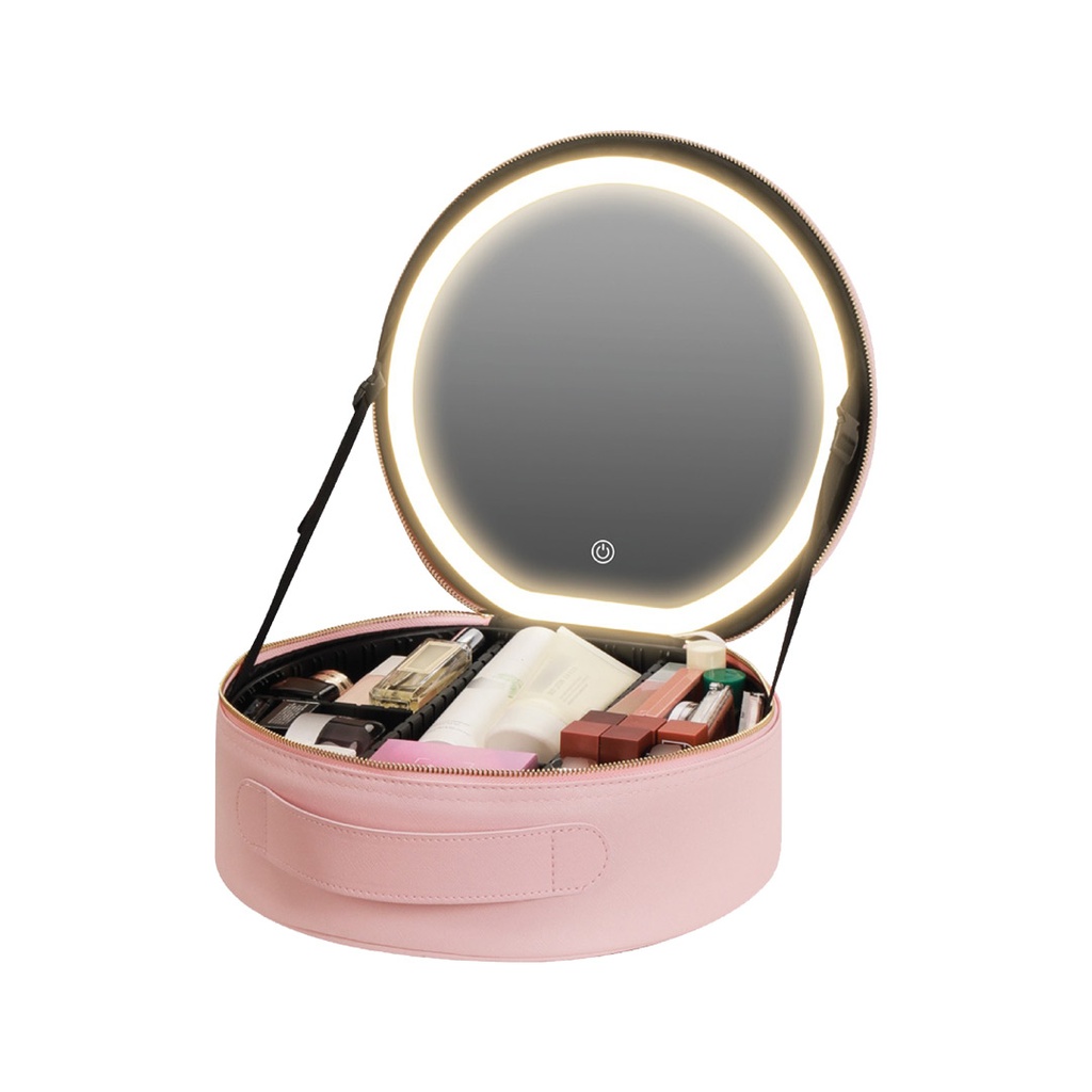 [GNMAKEORGPK] Green Lion Makeup Organizer Pro - Pink