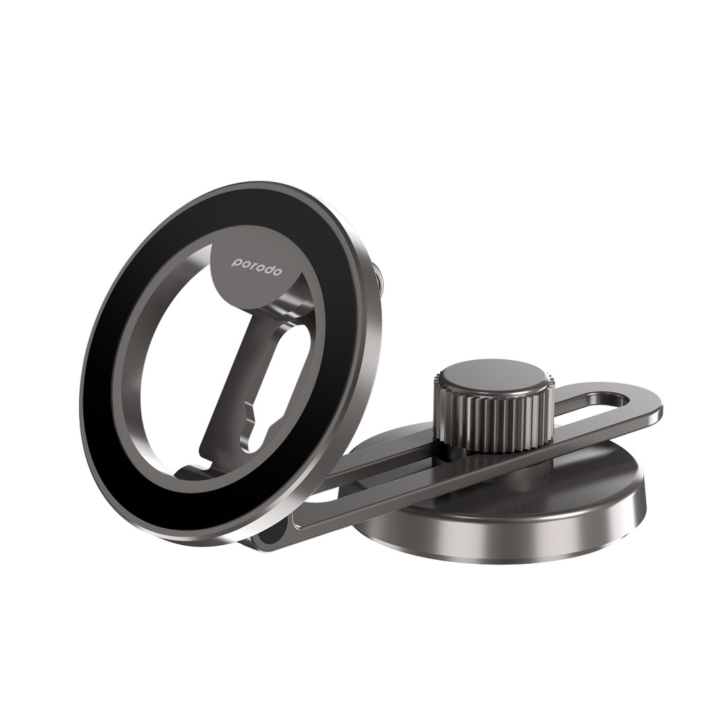 [PD-HSM30-BK] Porodo Magesafe Magnet Mount with Double folding and Multi-Angle Adjustment