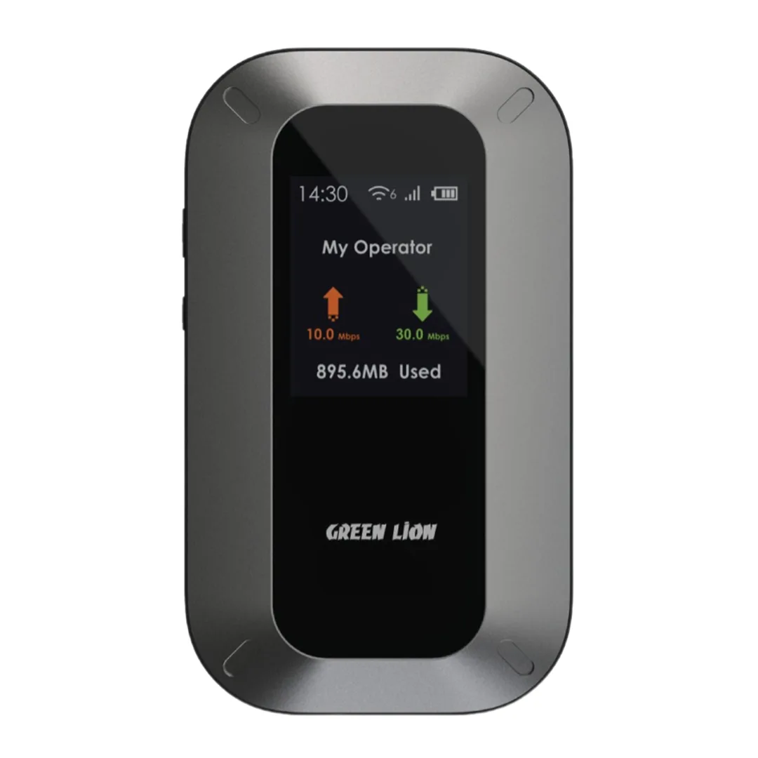 [GNMIFI6RTRBK] Green Lion Portable Mifi 4G LTE/3G Router, Wi-Fi 6 High ...