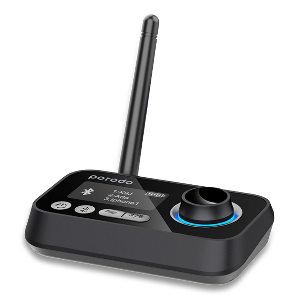 [PD-3IN1RTA-BK] Porodo 3in1 Bluetooth Audio Transmitter/Receiver - Black