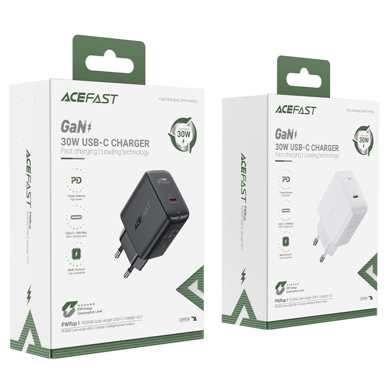 AceFast Charge Wall Fast Charger A21 GaN PD30W (1xUSB-C)