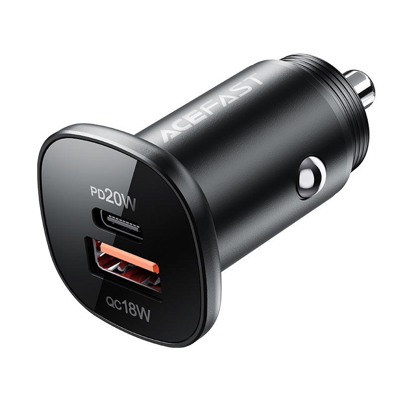 Acefast car charger 38W USB Type C / USB, PPS, Power Delivery