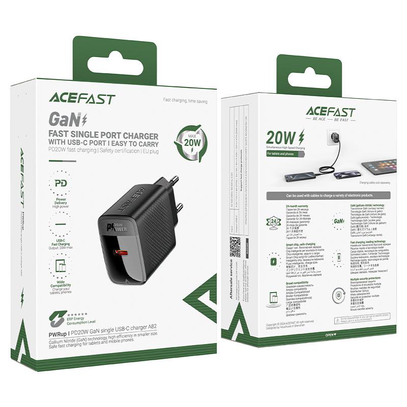 Acefast A82 Network Charger GaN USB-C PD 20W