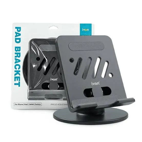STAND FOR PHONE & TABLET DESK IVON ANGLE ADJ WITH 360 DEG ROTATION FC13